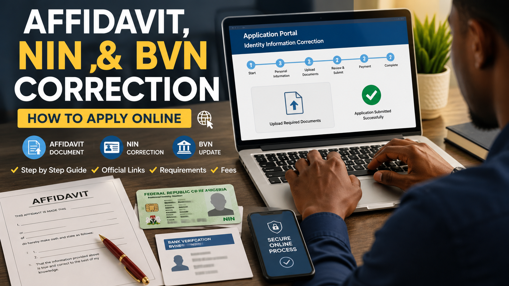 How To Get An Affidavit For DOB, NIN, BVN Correction Online