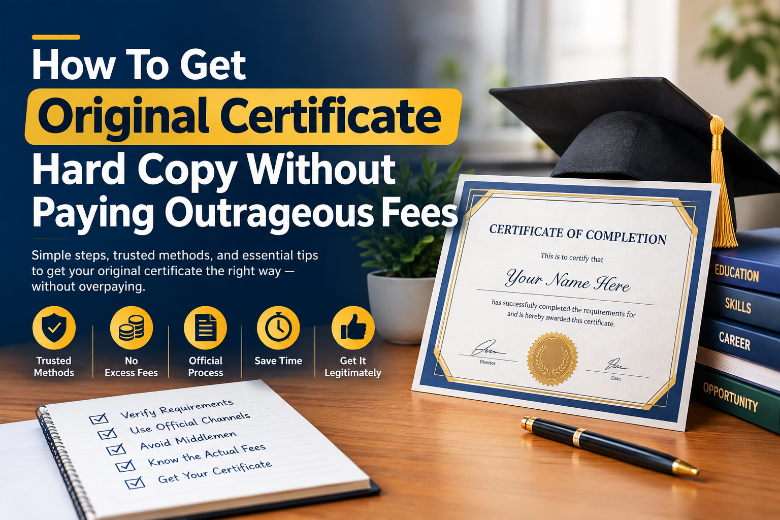 How To Get Original Certificate Hard Copy Without Paying Outrageous Fees