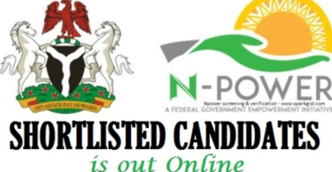 Npower Shortlisted Candidates