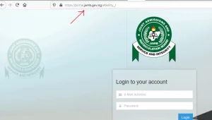 Login Into JAMB Portal Using Registration Number